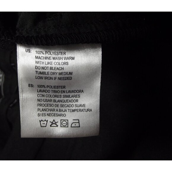 oobe Pants Womens 2 x 33" Black Polyester Flat Front straight leg Uniform Work - Picture 9 of 9